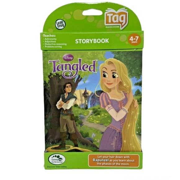 Leap Frog Learn to Read Tag Interaction Disney Tangled (ages 4-7) - Picture 1 of 3